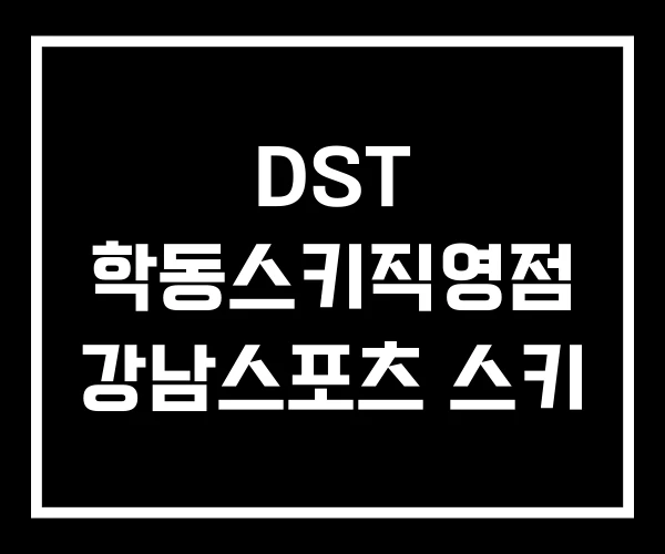 DST 학동스키직영점 강남스포츠 스키
