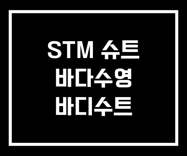 STM 슈트 바다수영 바디수트