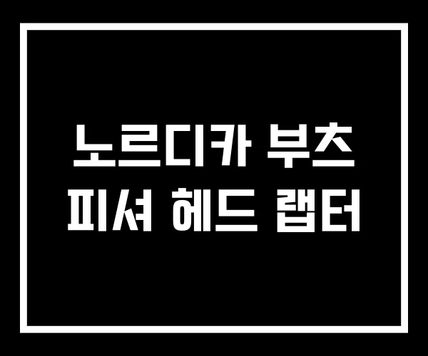 노르디카 부츠 피셔 헤드 랩터 노르디카 부츠 피셔 헤드 랩터