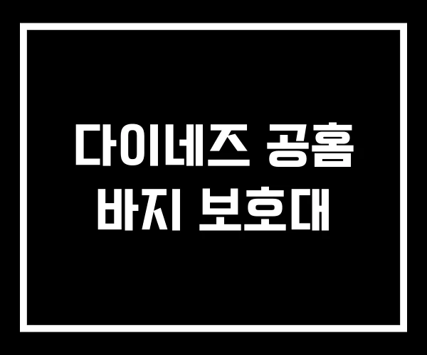 다이네즈 공홈 바지 보호대