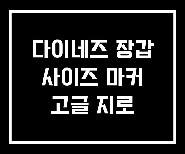 다이네즈 장갑 사이즈 마커 고글 지로 다이네즈 장갑 사이즈 마커 고글 지로