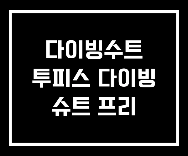 다이빙수트 투피스 다이빙 슈트 프리