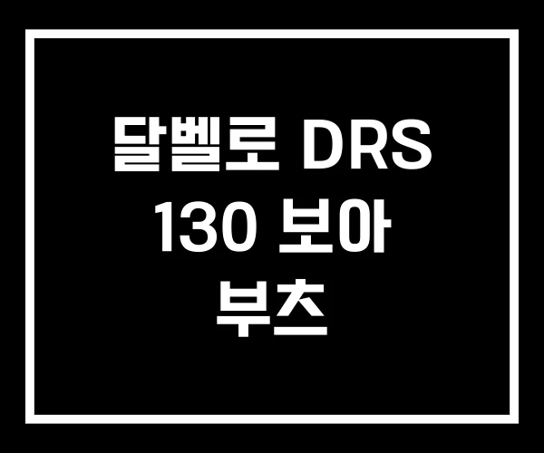 달벨로 DRS 130 보아 부츠