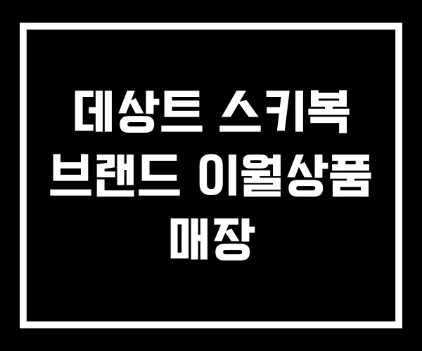 데상트 스키복 브랜드 이월상품 매장 데상트 스키복 브랜드 이월상품 매장