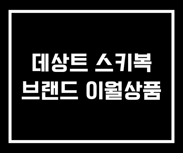 데상트 스키복 브랜드 이월상품