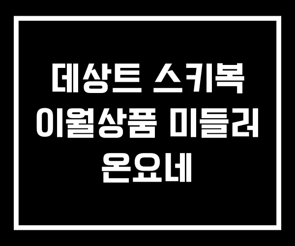 데상트 스키복 이월상품 미들러 온요네