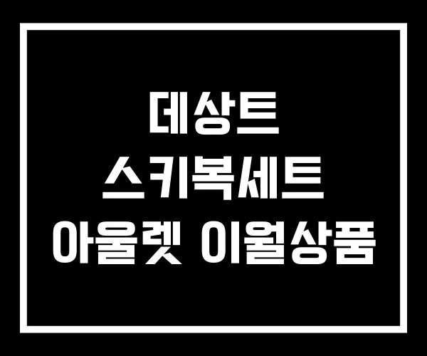 데상트 스키복세트 아울렛 이월상품