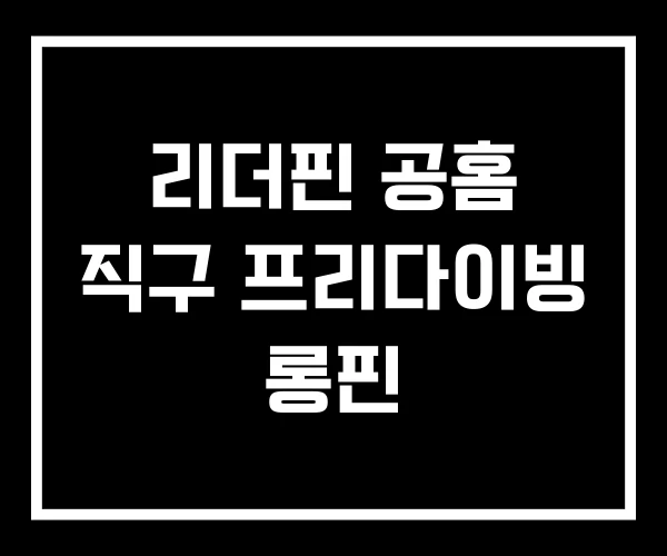 리더핀 공홈 직구 프리다이빙 롱핀