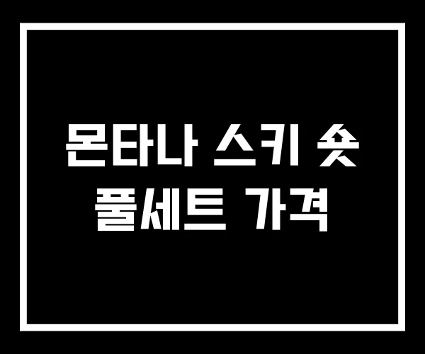 몬타나 스키 숏 풀세트 가격 몬타나 스키 숏 풀세트 가격