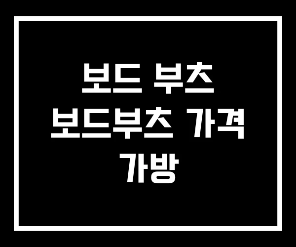보드 부츠 보드부츠 가격 가방 보드 부츠 보드부츠 가격 가방