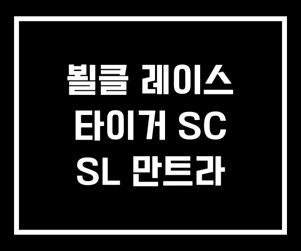 뵐클 레이스 타이거 SC SL 만트라