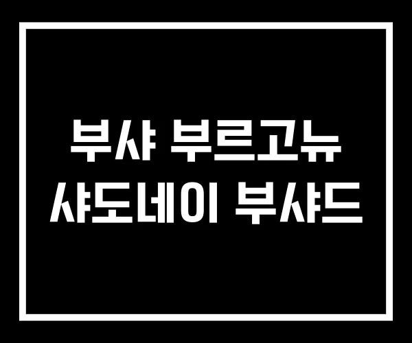 부샤 부르고뉴 샤도네이 부샤드