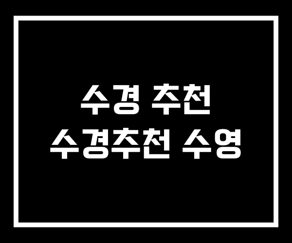 수경 추천 수경추천 수영