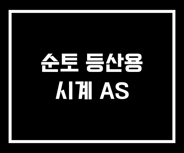 순토 등산용 시계 AS