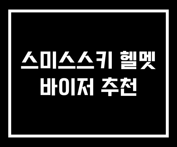 스미스스키 헬멧 바이저 추천 스미스스키 헬멧 바이저 추천