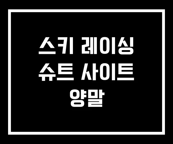 스키 레이싱 슈트 사이트 양말 스키 레이싱 슈트 사이트 양말