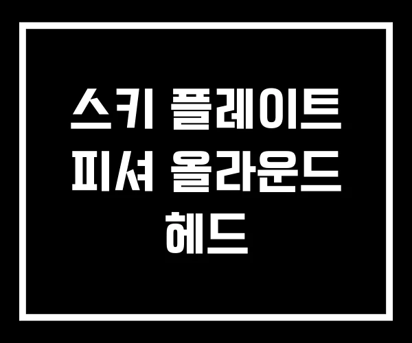 스키 플레이트 피셔 올라운드 헤드