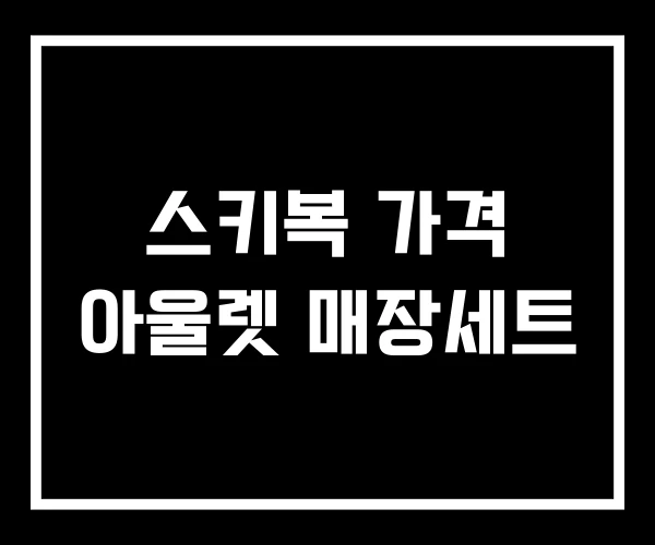 스키복 가격 아울렛 매장세트 스키복 가격 아울렛 매장세트