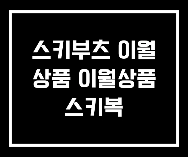 스키부츠 이월 상품 이월상품 스키복