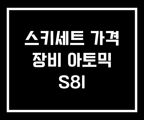 스키세트 가격 장비 아토믹 S8I 스키세트 가격 장비 아토믹 S8I