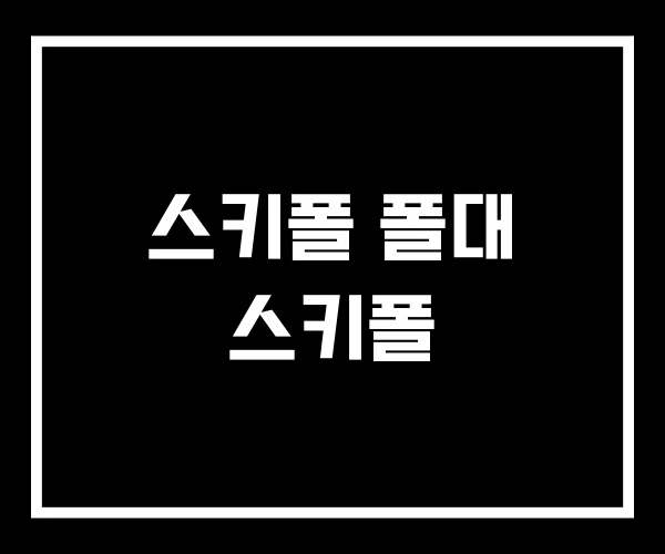 스키폴 폴대 스키폴 스키폴 폴대 스키폴