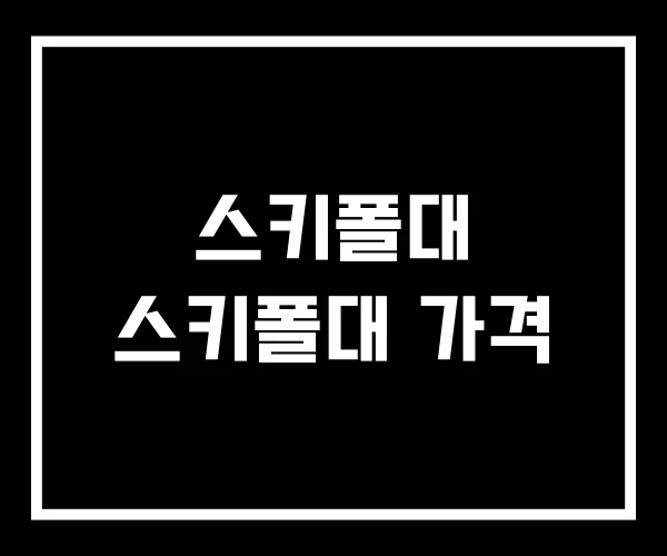 스키폴대 스키폴대 가격