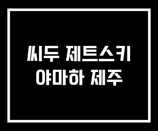 씨두 제트스키 야마하 제주 씨두 제트스키 야마하 제주