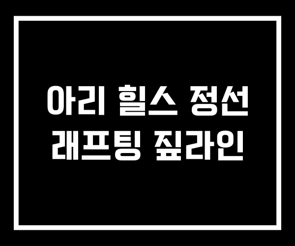 아리 힐스 정선 래프팅 짚라인