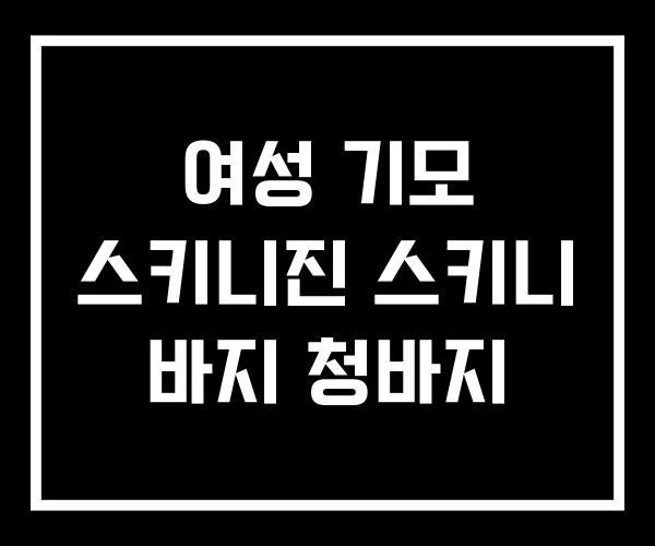 여성 기모 스키니진 스키니 바지 청바지
