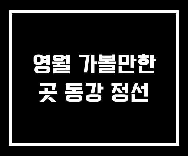 영월 가볼만한 곳 동강 정선 영월 가볼만한 곳 동강 정선