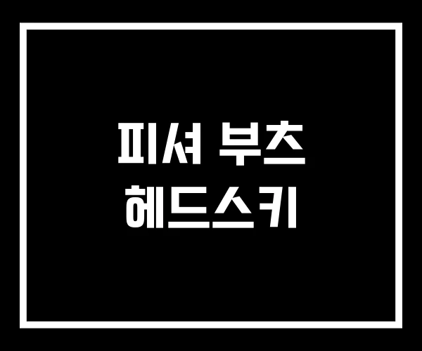 피셔 부츠 헤드스키