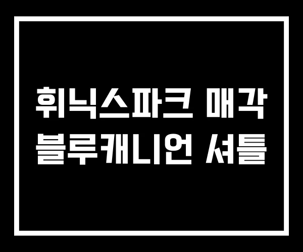휘닉스파크 매각 블루캐니언 셔틀