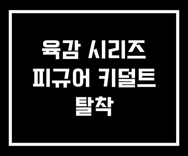 육감 시리즈 피규어 키덜트 탈착