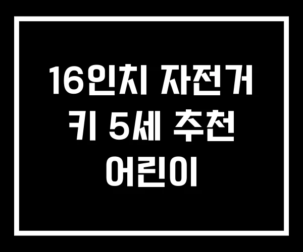 16인치 자전거 키 5세 추천 어린이 16인치 자전거 키 5세 추천 어린이