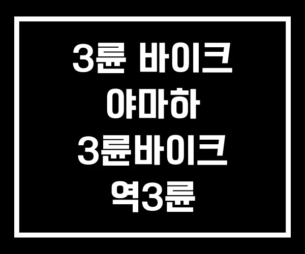 3륜 바이크 야마하 3륜바이크 역3륜 3륜 바이크 야마하 3륜바이크 역3륜
