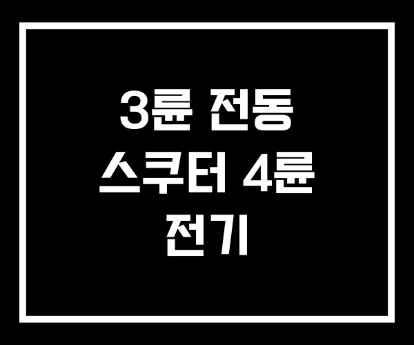 3륜 전동 스쿠터 4륜 전기 3륜 전동 스쿠터 4륜 전기