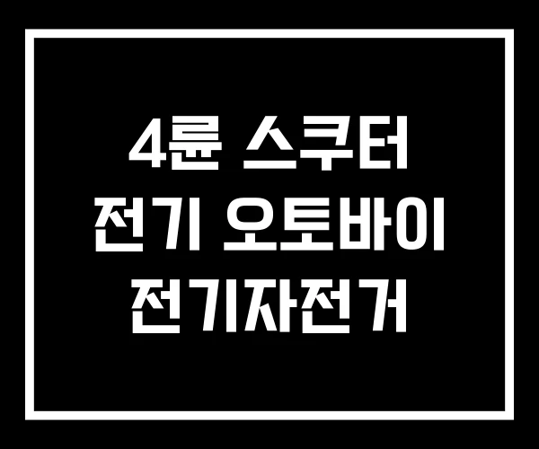 4륜 스쿠터 전기 오토바이 전기자전거 4륜 스쿠터 전기 오토바이 전기자전거