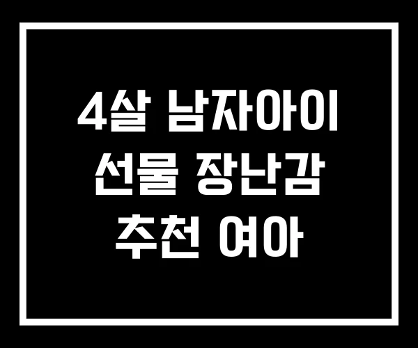 4살 남자아이 선물 장난감 추천 여아 4살 남자아이 선물 장난감 추천 여아