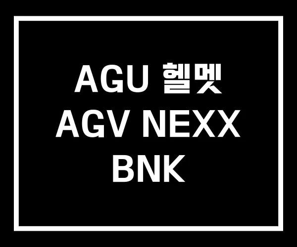 AGU 헬멧 AGV NEXX BNK AGU 헬멧 AGV NEXX BNK
