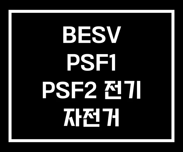 BESV PSF1 PSF2 전기 자전거