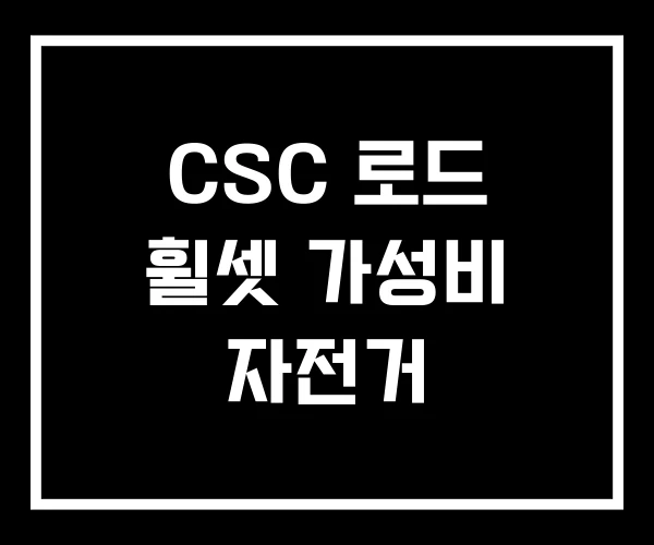 CSC 로드 휠셋 가성비 자전거 CSC 로드 휠셋 가성비 자전거