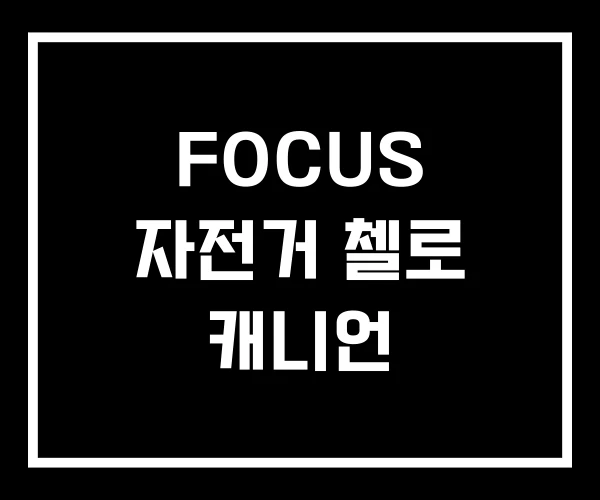 FOCUS 자전거 첼로 캐니언 FOCUS 자전거 첼로 캐니언