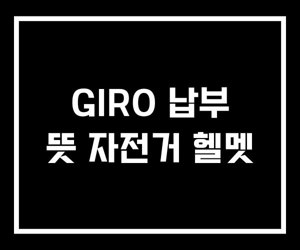 GIRO 납부 뜻 자전거 헬멧 GIRO 납부 뜻 자전거 헬멧