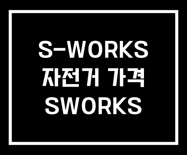 S-WORKS 자전거 가격 SWORKS S-WORKS 자전거 가격 SWORKS
