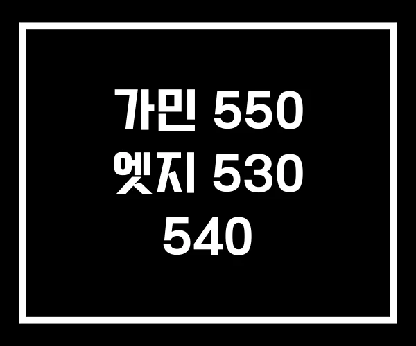 가민 550 엣지 530 540 가민 550 엣지 530 540