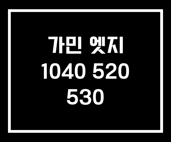 가민 엣지 1040 520 530 가민 엣지 1040 520 530