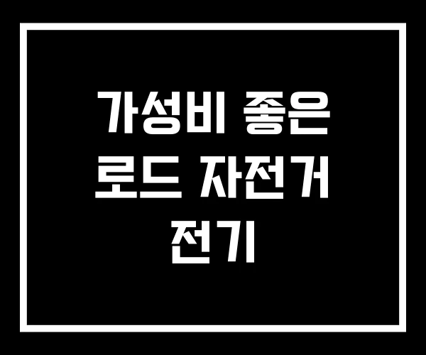 가성비 좋은 로드 자전거 전기 가성비 좋은 로드 자전거 전기