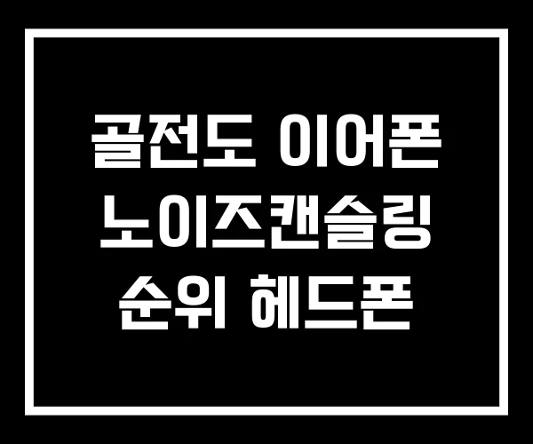 골전도 이어폰 노이즈캔슬링 순위 헤드폰