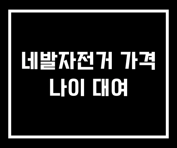 네발자전거 가격 나이 대여 네발자전거 가격 나이 대여