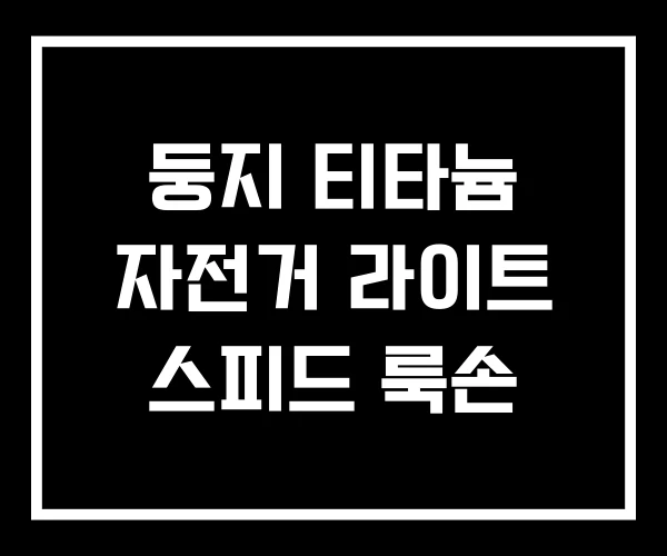 둥지 티타늄 자전거 라이트 스피드 룩손 둥지 티타늄 자전거 라이트 스피드 룩손